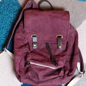 Everlane Cranberry Canvas Bag